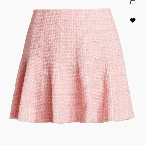 New Alice and Olivia Zona tweed Godet miniskirt